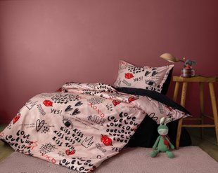 Комплект постільної білизни Issimo Digital Satin Xoxo полуторний 41094-К фото