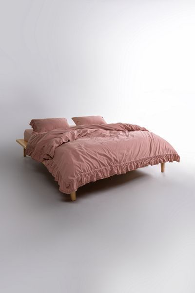 Постільна білизна Limasso Stonewashed Ranforse євро Sicilia New Rose 41627-К фото