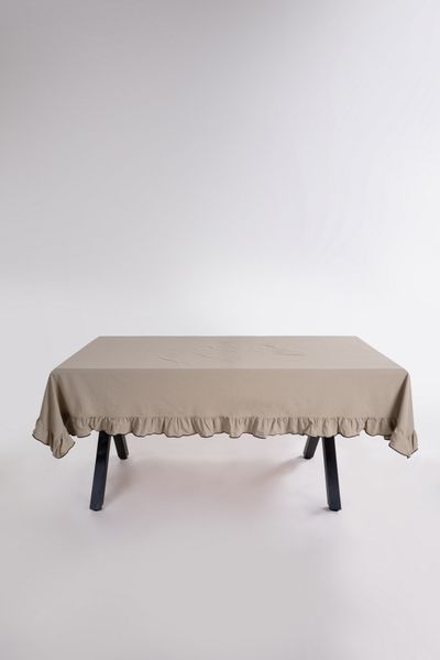 Скатертина з вареної бавовни Limasso Exclusive Esualte 160&times;220 см. Akdeniz Yesili 33227-К фото