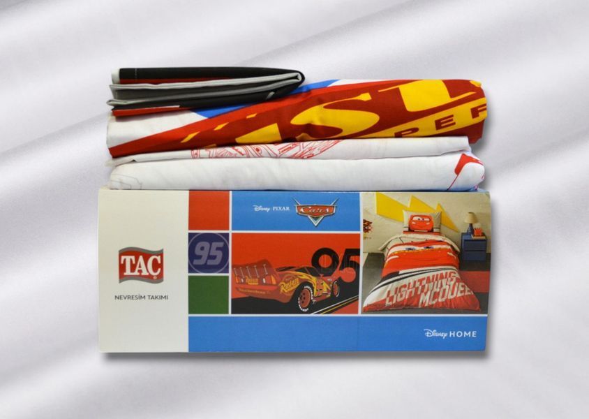 Подростковое постельное белье TAC Disney полуторное Cars Lightning 40626-К фото