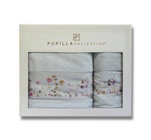 Подарочный набор махровых полотенец Pupilla Camelya Yesil 100% Хлопок 30581.4-Yesil фото