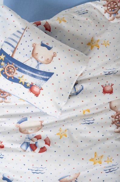 Постільна білизна для новонароджених Cotton Box Seaman Blue ранфорс 1002863 фото