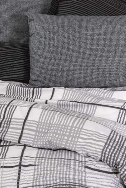 Постільна білизна Cotton Box Modern Will Antrasit ранфорс євро 1002890 фото
