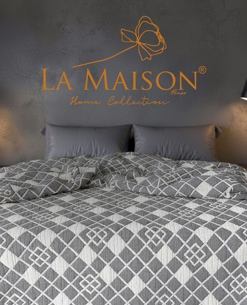 Муслиновое покрывало La Maison 220 х 240 см. Poline Charcoal антрацит 34381-К фото