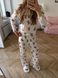 Домашній костюм-піжама Кофта поло + Штани Teddy крем S/M 264t фото 8