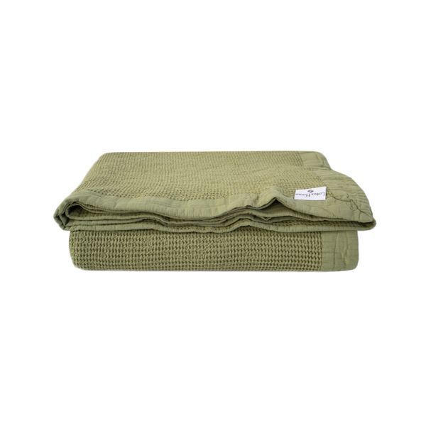 Вафельне покривало Lotus Home - Rius olive оливковий 240*260 svt-2000022331340 фото