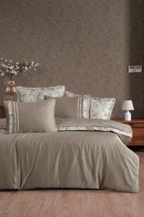 Постільна білизна євро розмір La Romano Silk Satin Florence Rock 40785-К фото