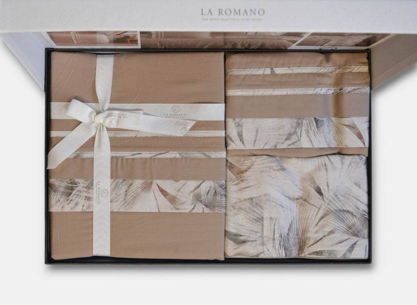 Постільна білизна євро розмір La Romano Silk Satin Florence Rock 40785-К фото