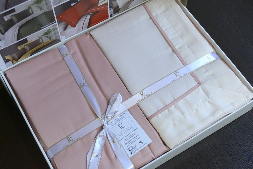 Постельное белье First Choice Deluxe Satin евро Serenity Ivory Powder 21190-К фото