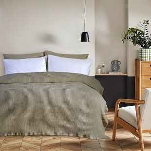 Покривало Lotus Home - Bellia khaki хакі 200*220 Бавовна 100% svt-2000022332361 фото