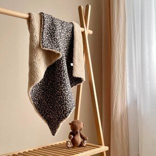 Дитячий плед муслін на хутрі Teddy Леопард 5160053 фото