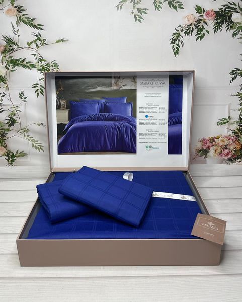 Постельное белье Belizza Jacquard Satin евро Square royal 32862 фото