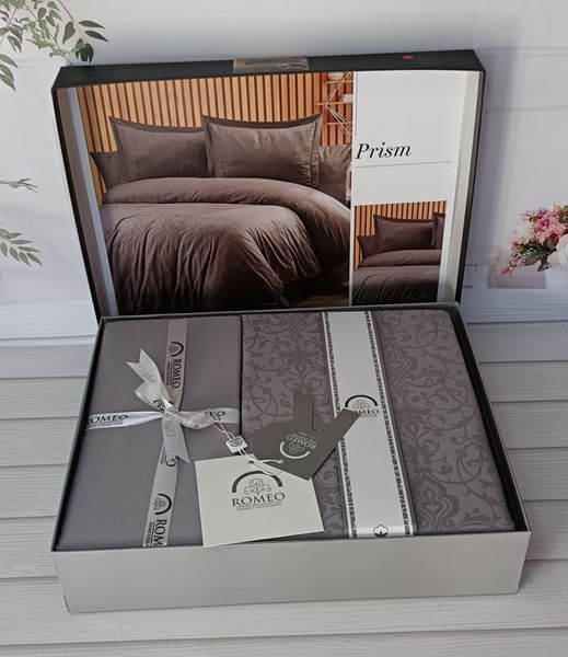 Постільна білизна Romeo Home Jacquard Satin Prism розмір євро 60939 фото