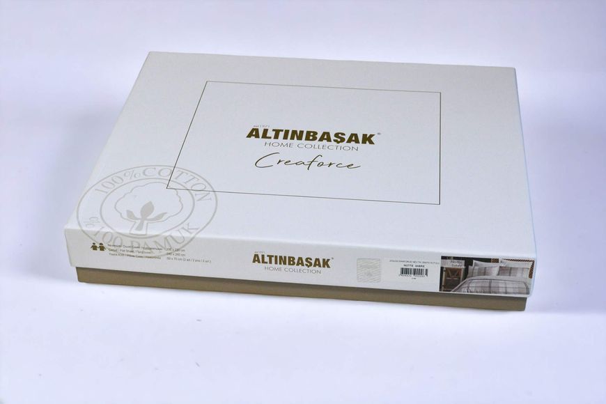 Постільна білизна з рушником Altinbasak Creaforse євро Rosalinda Sabre 40623-К фото