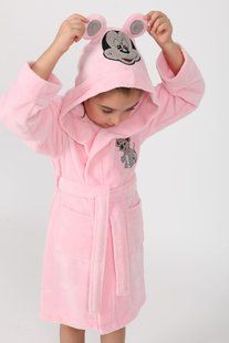 Халат детский с ушками Nusa розовый 3-4 года 33039-r фото