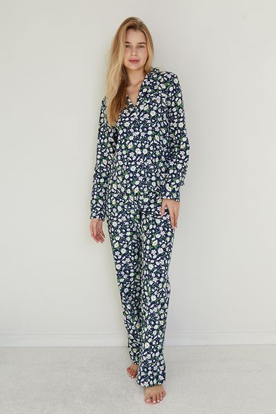 Піжамний фланелевий костюм з брюками Chamomile (XS) FL0057-53-69 фото