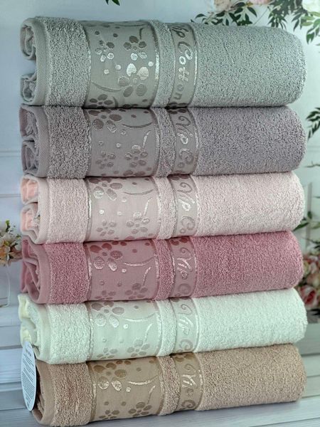 Набір махрових рушників Cestepe MicroCotton Premium Orkide 50х90 см лицеві 6 шт 6189 фото