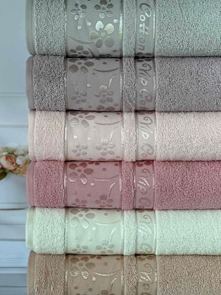 Набір махрових рушників Cestepe MicroCotton Premium Orkide 50х90 см лицеві 6 шт 6189 фото
