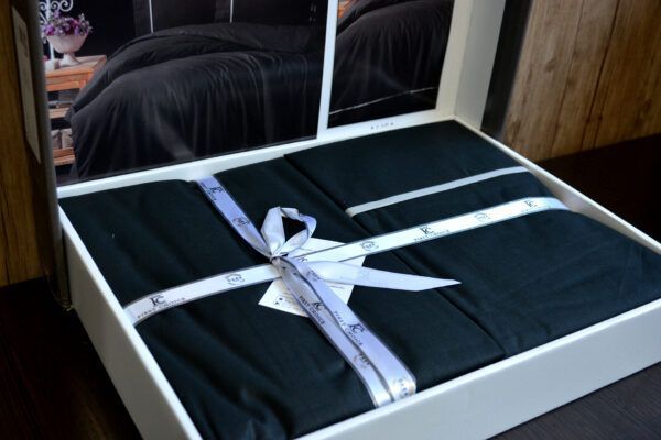 Постельное белье евро First Choice Ranforce Deluxe Alisa Black 21101-К фото