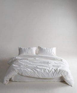 Постільна білизна Limasso Stonewashed Ranforse євро Snow White 21436-К фото