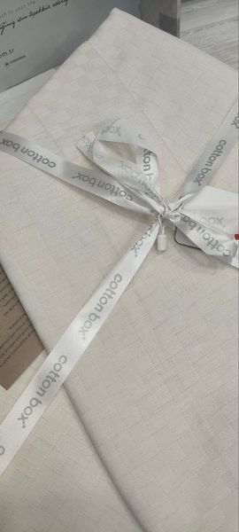 Постільна білизна Cotton Box Plaid Krem ранфорс євро 1002868 фото