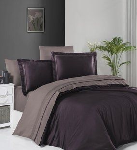 Постільна білизна First Choice Deluxe Satin євро Serenity Purple Lilac 21193-К фото
