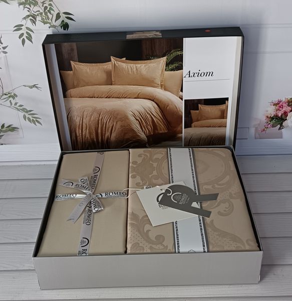Постільна білизна Romeo Home Jacquard Satin Axiom розмір євро 60941 фото