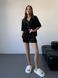 Домашній костюм Сорочка + Шорти з велюрової вʼязки, зелений S/M 196g фото 7