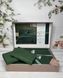 Постельное белье Belizza Jacquard Satin евро Square green 32864 фото 1