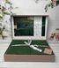 Постельное белье Belizza Jacquard Satin евро Square green 32864 фото 3
