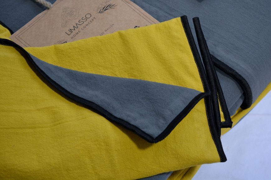 Постільна білизна Limasso Stonewashed Essualte розмір євро Honey-Castle Rok 40968-К фото
