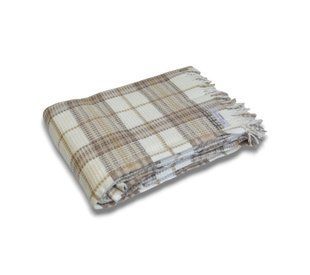 Плед бавовняний Merinos Skoc 180&times;220 см Mila Bej 2172-К фото