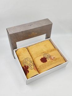 Подарунковий набір рушників Maribor 3 шт Palmariva Hardal 30423-G фото