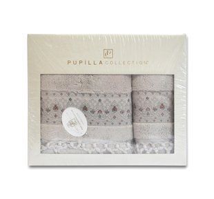 Подарочный набор махровых полотенец Pupilla Sidney Kahve 100% Хлопок 30541-Kahve фото