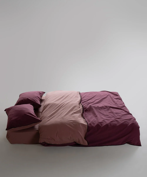 Постільна білизна Limasso Stonewashed Essualte розмір євро Old Rose-Roseberry 40969-К фото
