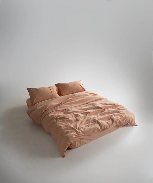 Постільна білизна Limasso Stonewashed Ranforse євро Toast 21438-К фото