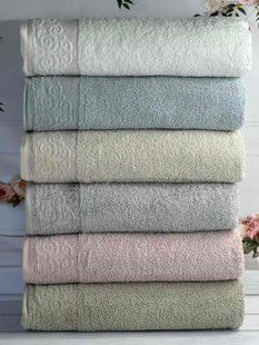 Набір махрових рушників Cestepe MicroCotton Premium Sila 50х90 см лицеві 6 шт 6183 фото