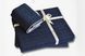 Постільна білизна сімейний розмір La Romano Premium Satin Rodel Navy Blue 41113-К фото 5