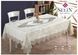 Велюровая скатерть Selin Yesim 160х350 см кремовая 21531-К фото 1
