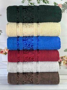 Набір махрових рушників Cestepe MicroCotton Premium Hayal 50х90 см лицеві 6 шт 6190 фото