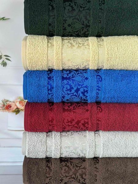 Набор махровых полотенец Cestepe MicroCotton Premium Hayal 50х90 см лицевые 6 шт. 6190 фото