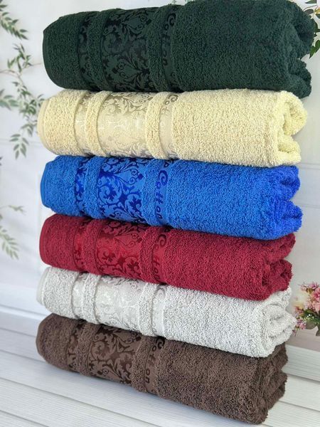 Набор махровых полотенец Cestepe MicroCotton Premium Hayal 50х90 см лицевые 6 шт. 6190 фото
