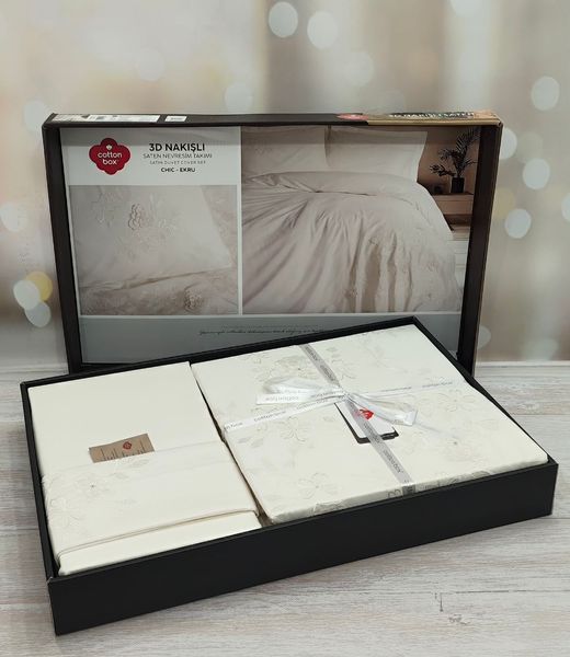 Постільна білизна Cotton Box Chic сатин 3D євро 1000683 фото