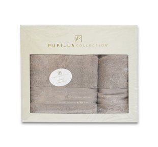 Подарочный набор махровых полотенец Pupilla Vita Kahve 100% Хлопок 30539-Kahve фото