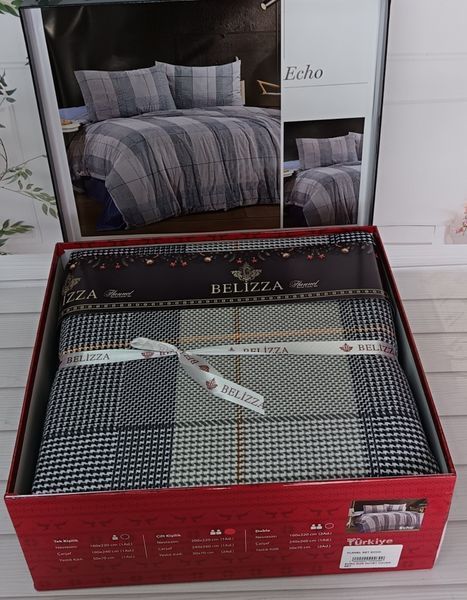 Фланелева постільна білизна Belizza Echo євро 26501 фото