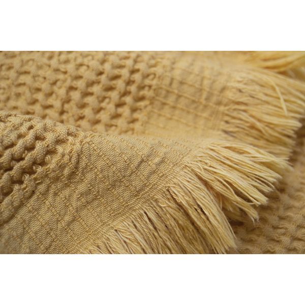 Полотенце Lotus Home - Rius mustard горчичный 50*100 svt-2000022333122 фото