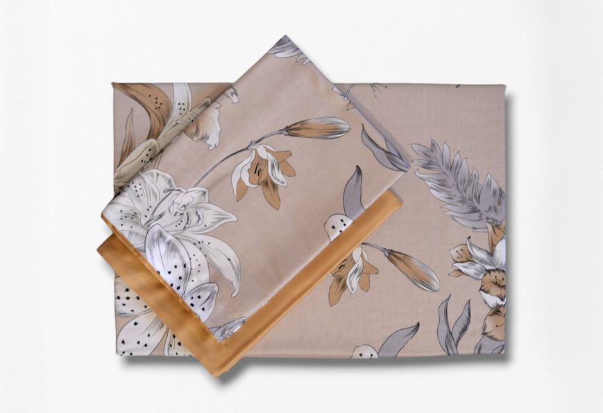 Комплект постільної білизни Issimo Digital Satin Botanist євро 40818-К фото
