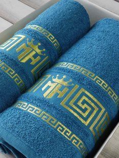 Подарунковий набір рушників Moz blue 4548 фото