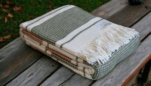 Плед бавовняний Aksu 180&times;220 см Vera Kiremit-Yesil 2128-К фото