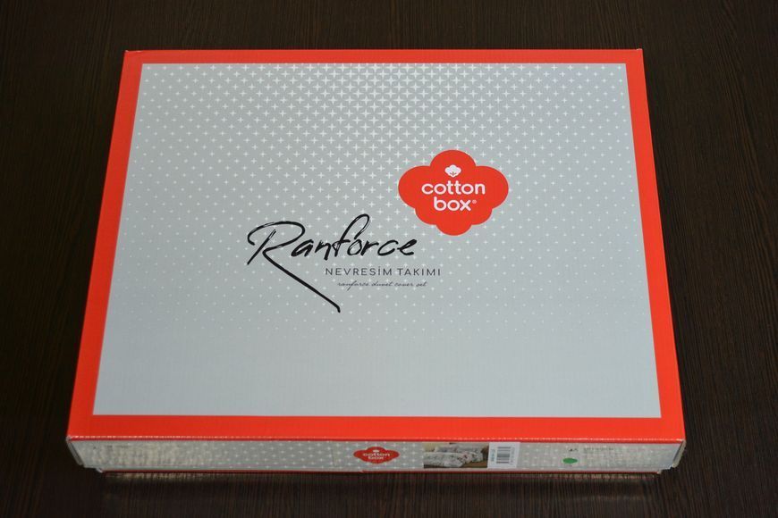 Комплект постільної білизни Cotton Box Ranforce Holly Gri євро 2001101-К фото
